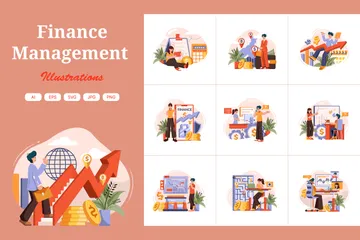 Finance Management Illustration Pack