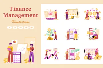 Finance Management Illustration Pack