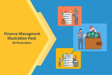 Finance Management Illustration Pack