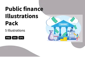 Finance publique Pack d'Illustrations