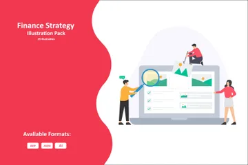 Finance Strategy Illustration Pack