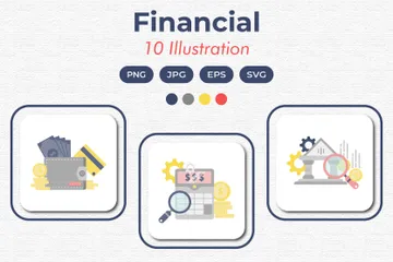 Financeiro Pacote de Ilustrações