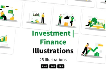 Investissement | Finance Illustration Pack