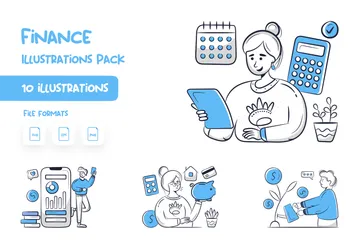 Finance Pack d'Illustrations