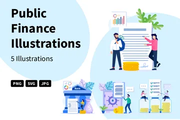 Finance publique Pack d'Illustrations