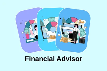 Financial Advisor Illustration Pack