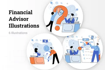 Financial Advisor Illustration Pack