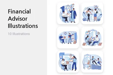 Financial Advisor Illustration Pack