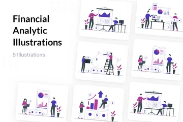 Financial Analytic Illustration Pack