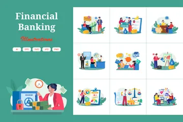 Financial Banking Illustration Pack