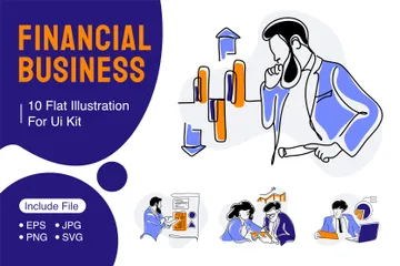 Financial Business Illustration Pack