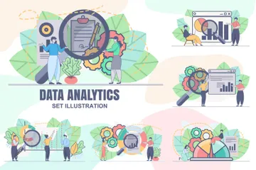 Financial Data Analysis Illustration Pack