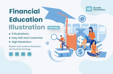 Financial Education Illustration Pack
