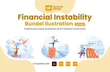 Financial Instability Illustration Pack