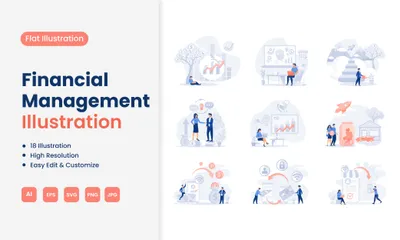 Financial Management Illustration Pack