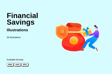 Financial Savings Illustration Pack