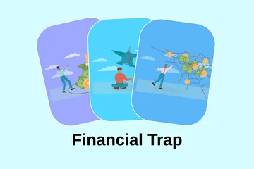 Financial Trap Illustration Pack
