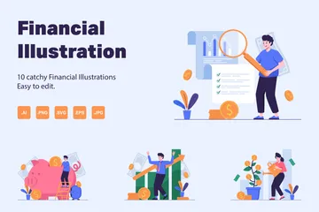 Financier Pack d'Illustrations