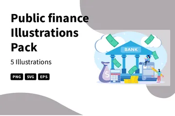 Finanza pública Paquete de Ilustraciones