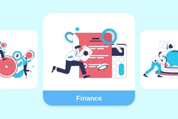 Finanzas Paquete de Ilustraciones