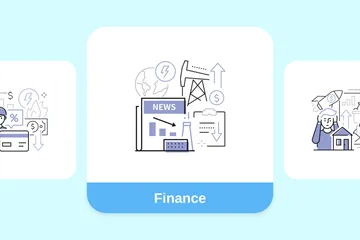 Finanzas Paquete de Ilustraciones