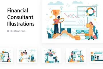 Finanzberater Illustrationspack