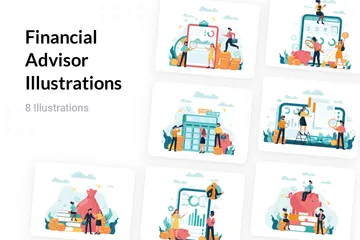 Finanzberater Illustrationspack