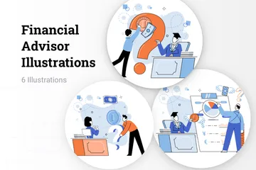 Finanzberater Illustrationspack