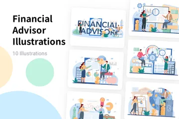 Finanzberater Illustrationspack