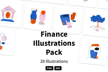 Finanzen Illustrationspack