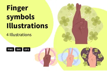 Finger Symbols Illustration Pack