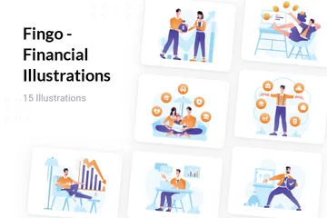 Fingo - Financial Paquete de Ilustraciones