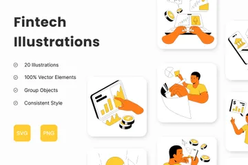 Fintech Illustrationspack