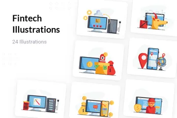 Fintech Illustration Pack