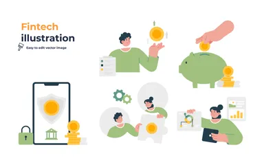 Fintech Illustration Pack