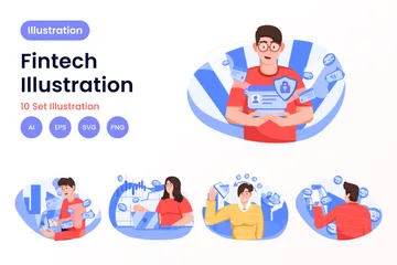 Fintech Illustration Pack