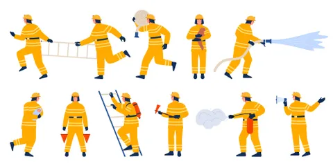Fireman Illustration Pack