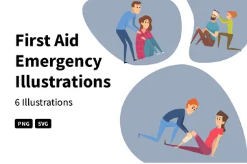 First Aid Emergency Illustration Pack