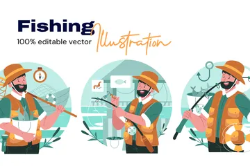 Fishing Illustration Pack