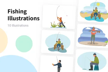 Fishing Illustration Pack