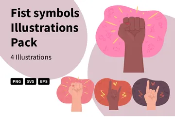 Fist Symbols Illustration Pack