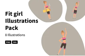 Fit Girl Illustration Pack