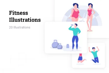 Fitness Illustration Pack