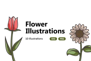 Fleur Pack d'Illustrations