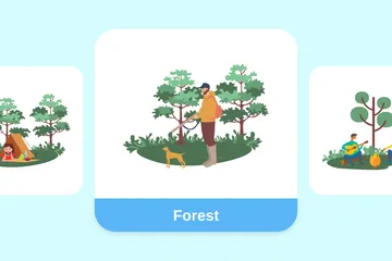 Floresta Pacote de Ilustrações