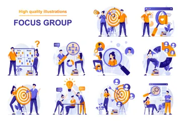 Focus Group Illustration Pack