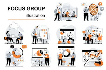 Focus Group Illustration Pack