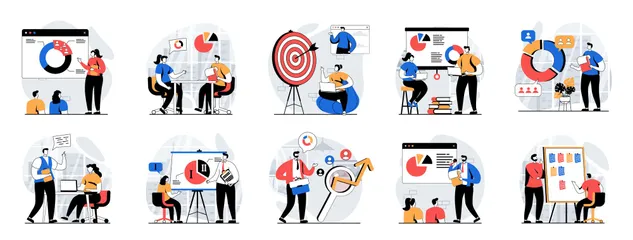 Focus Group Illustration Pack