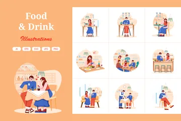 Food And Drink Illustration Pack