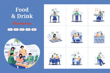 Food And Drink Illustration Pack